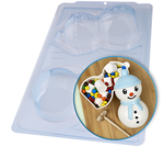 Load image into Gallery viewer, Large Snowman Bowl 7-inch 3D Mold