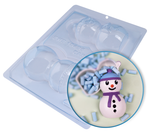 Load image into Gallery viewer, Spherical Snowman 4.5-inch 3D Mold