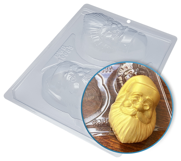 Santa Claus Head 5-inch 3D Mold