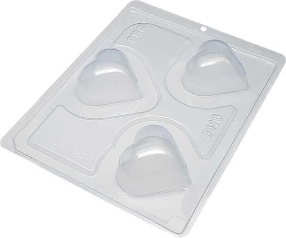 Small Smooth Heart Mold (3 Piece)